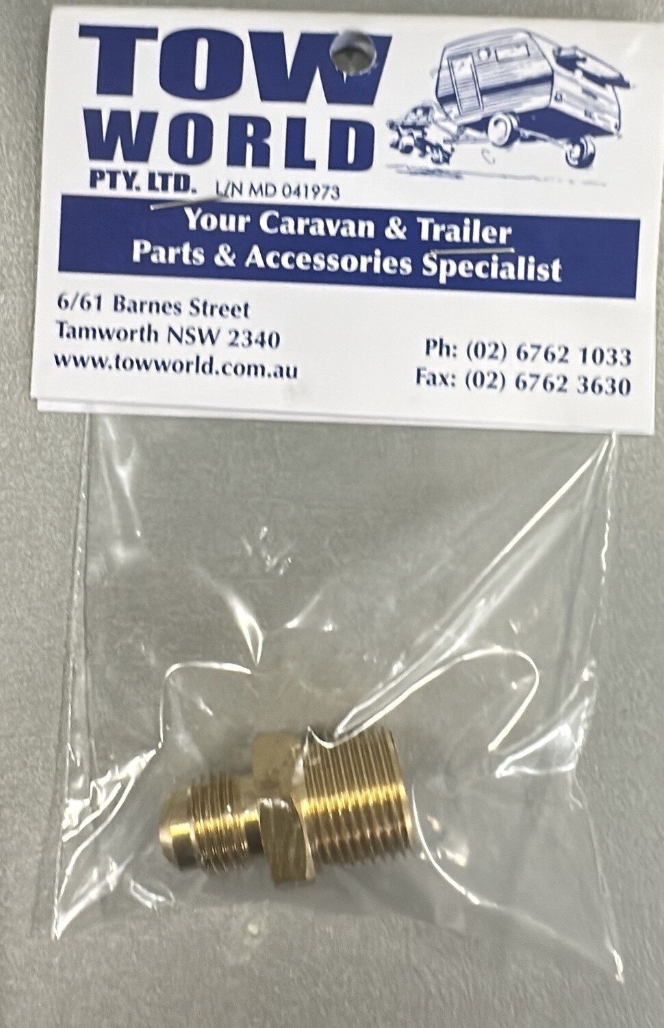Gas Fitting 5/16 to 3/8 Nipple