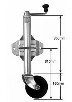 Manutec 6" Swivel Jockey Wheel