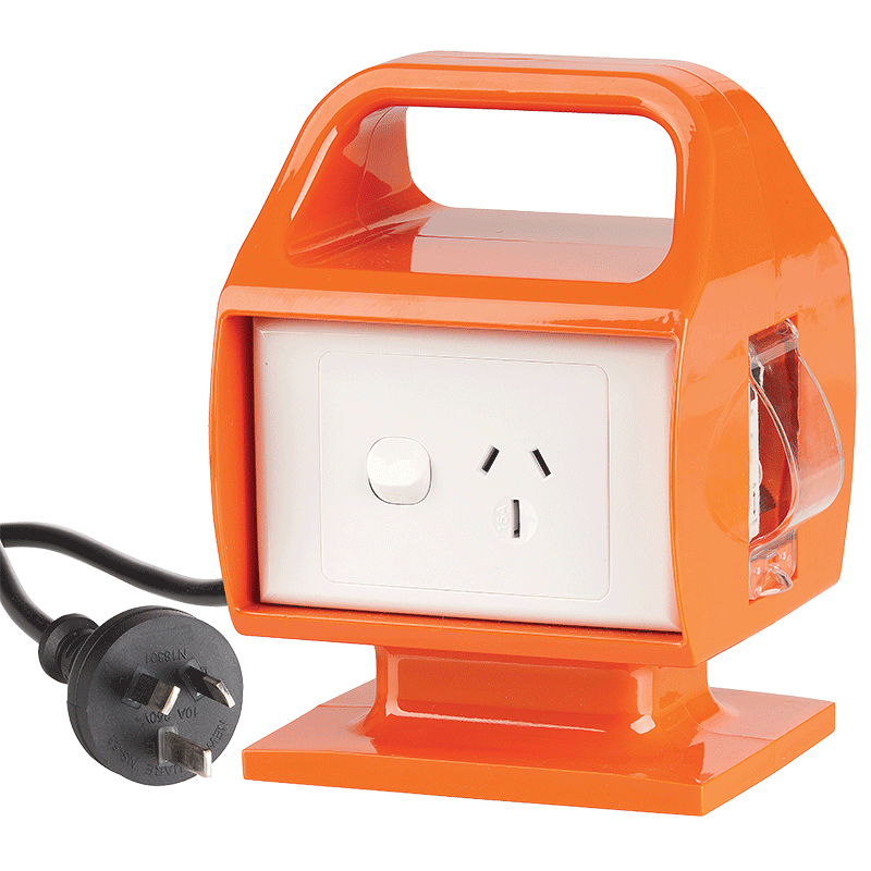 Portable RCD with 10A Plug to 15A Socket