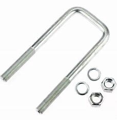Zinc 16mm U-Bolt 50x165mm w/ Nyloc Nut