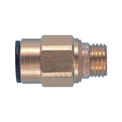 JG 12mm x 1/2" NPT Brass Male Straight Adapter