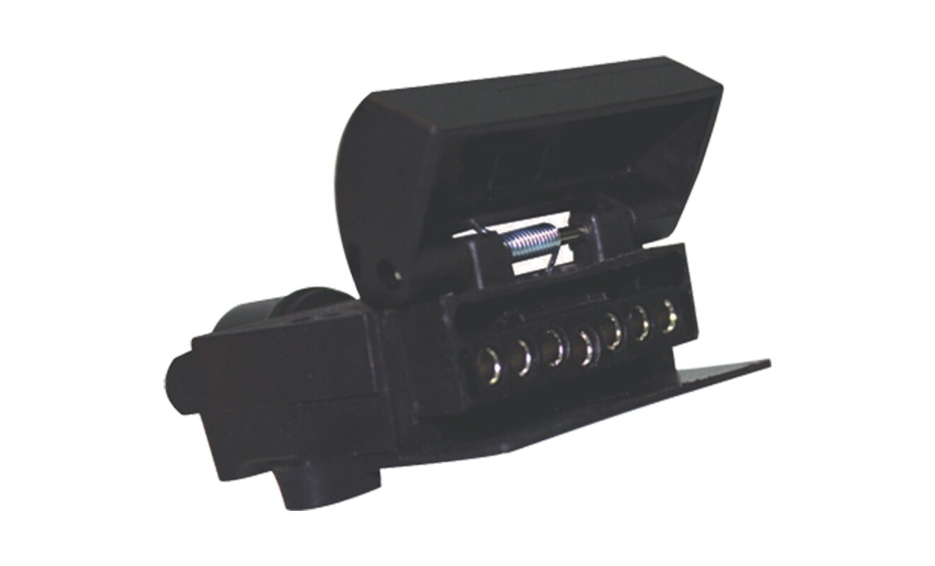 WhiteVision 7 Pin Flat Plastic Trailer Socket