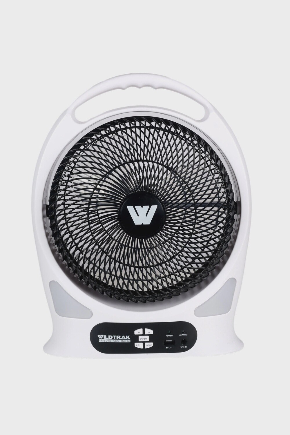 Rechargeable 12v Fan with LED Lights &amp; Power Bank