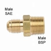 Gas 5/16" SAE to 3/8" BSP Male Double Union