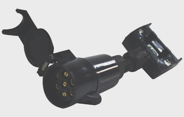 B4P/PS10 7 Pin Flat to 7 Pin Large Round Adapter