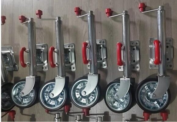 Dual 8" Swivel Jockey Wheel