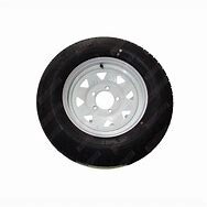 13" White Sunraysia Rim w/ 165 Tyre