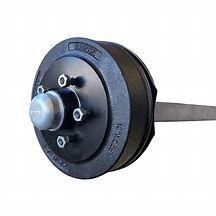 50mm Square Assembled Electric LC 5 Stud Drum Parallel Braked Axle