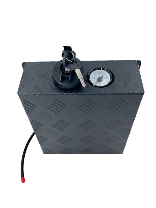 Black Aluminium 5L Fuel Tank Cover