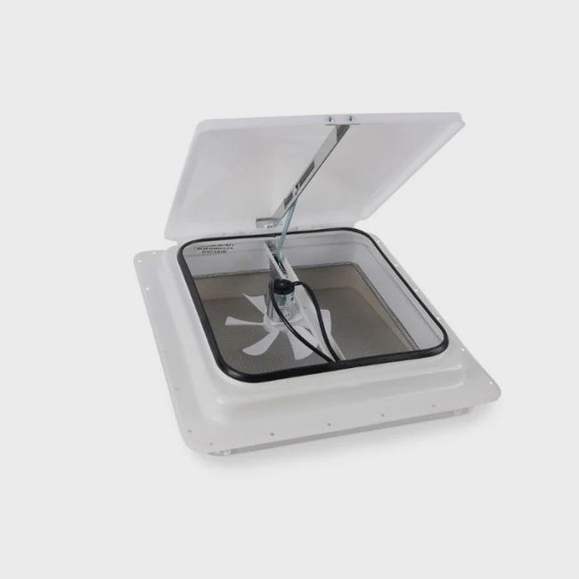 Jensen 12v Roof Hatch White Lid 14x14" (355x355mm)