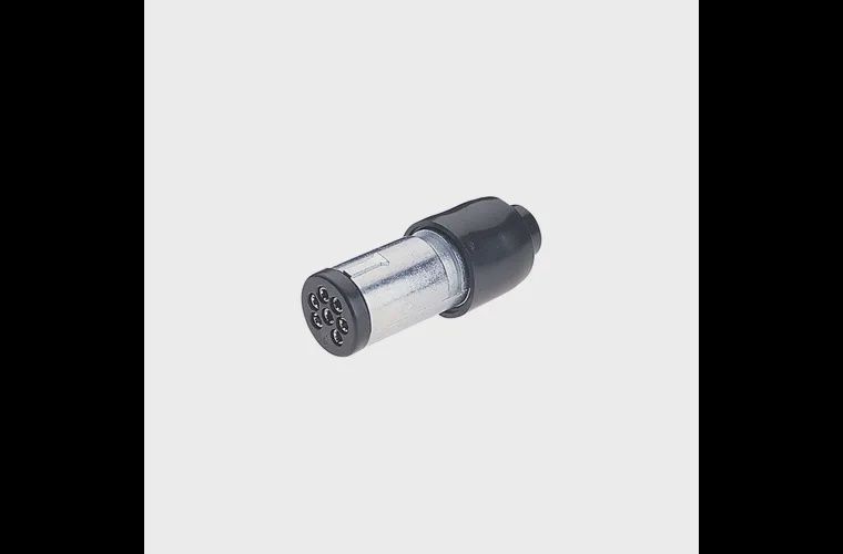 6 Pin Small Round Metal Trailer Plug
