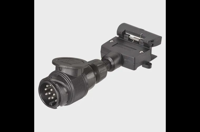 13 Pin Euro Round Socket to 7 Pin Flat Plug