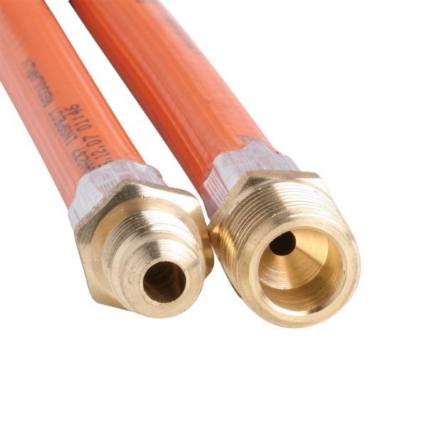 6mm PVC Gas Hose 5/16″ SAE M x 3/8″ BSP M (1200mm)