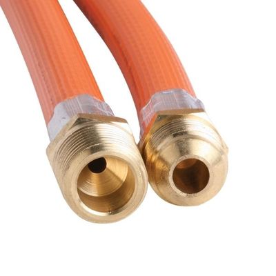 6mm PVC Gas Hose 3/8 SAE M x 3/8 BSP M (600mm)