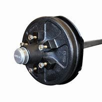 50mm Square Assembled Electric LC 5 or 6 Stud Drum 2T Braked Axle