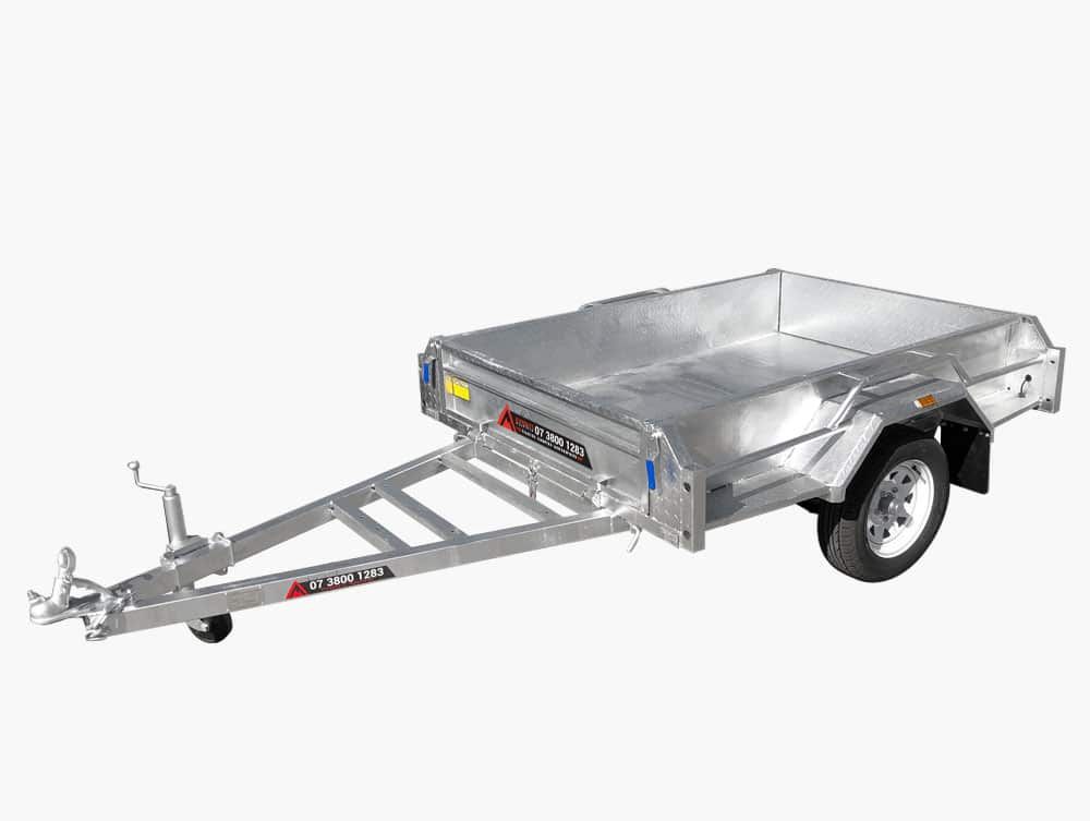 Galvanised Single Axle Box Trailer 750kg ATM