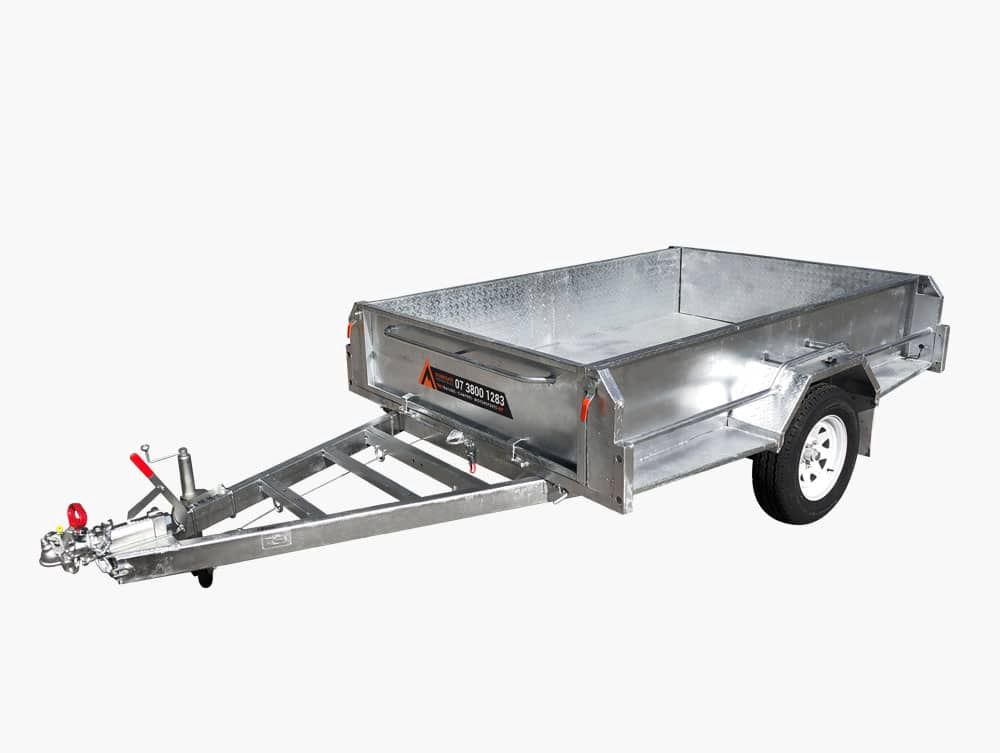 Galvanised Single Axle Braked Box Trailer 1400kg ATM