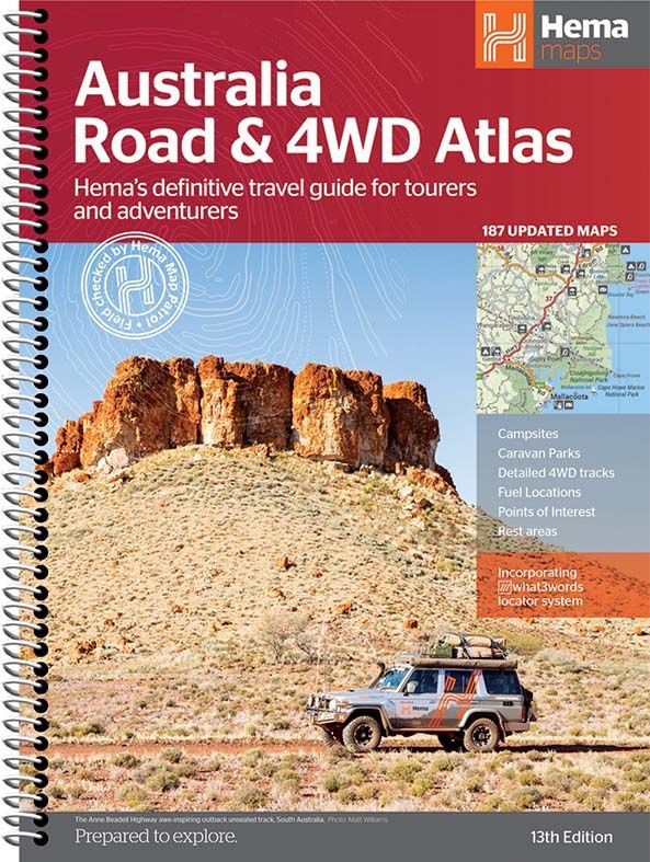 Australia Road &amp; 4WD Atlas (Spiral Bound) 252 x 345mm
