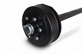 50mm Square Overlay Assembled Electric LC 6 Stud Drum Parallel Braked Axle