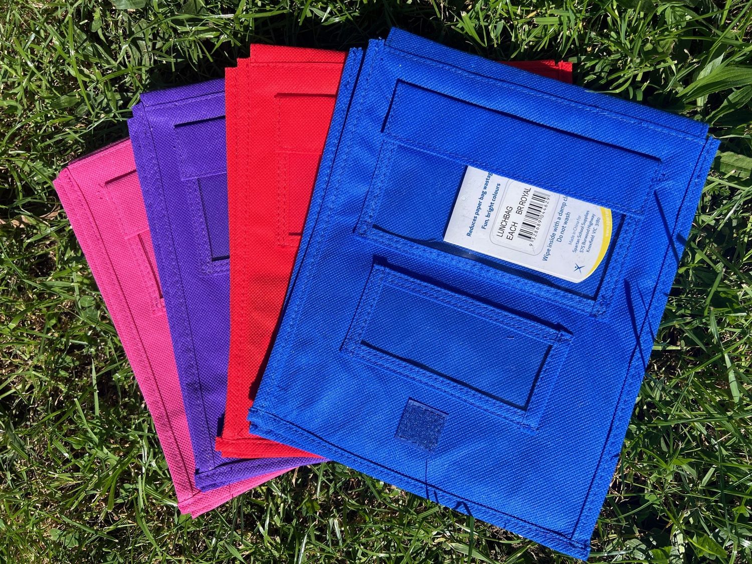 Reusable Lunch Order Bags, Colour: Red