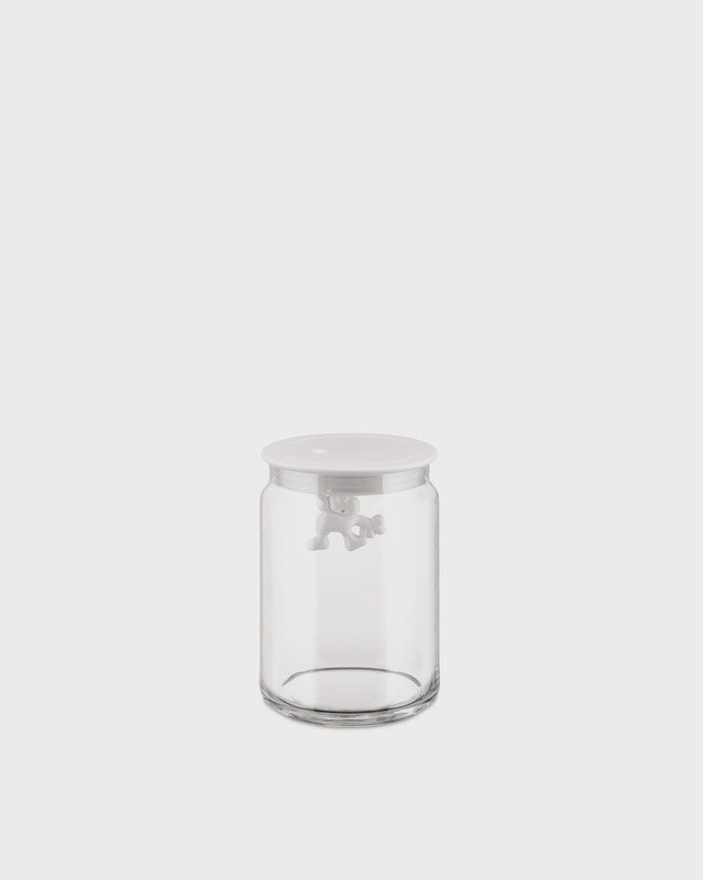 Gianni glazen pot 70cl wit