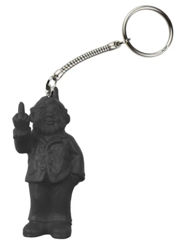 Sponti to go keyring - black