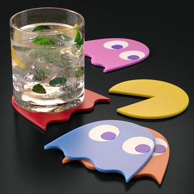 pacman onderzetters coasters