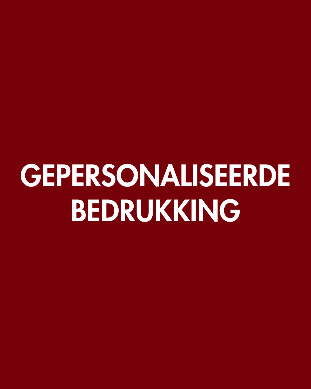 Gepersonaliseerde bedrukking
