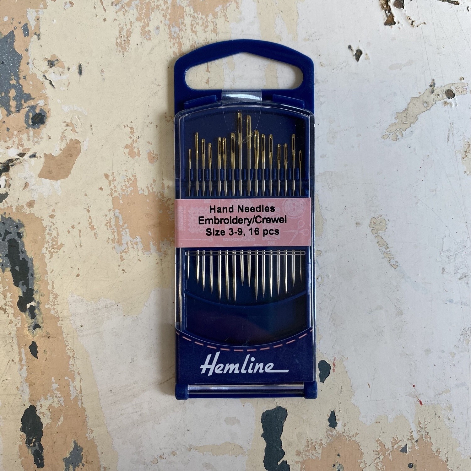 Hemline Embroidery/ Crewel Needles, Style: Size 3-9 Embroidery/Crewel (16pk)