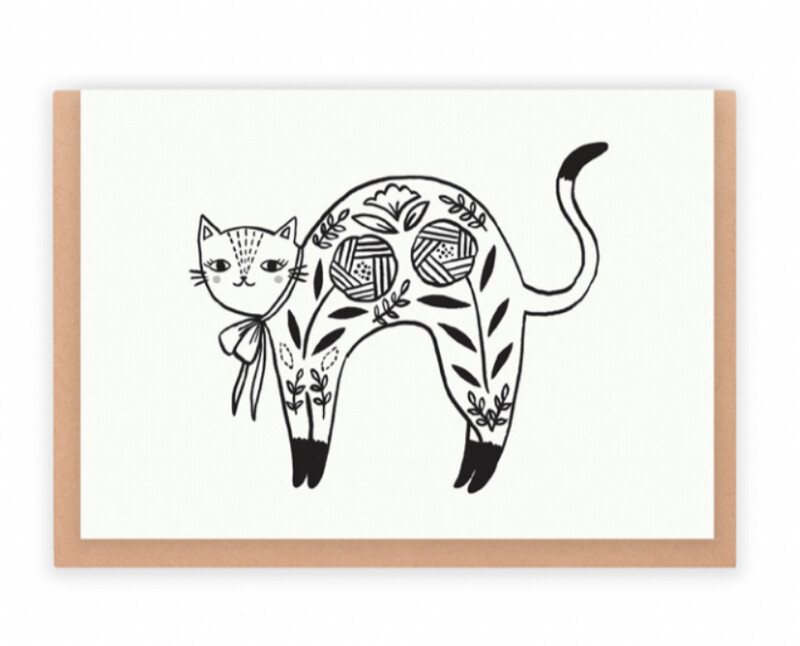 Flora Waycott Charming Cat Cards, Design: Smiling Cat 22
