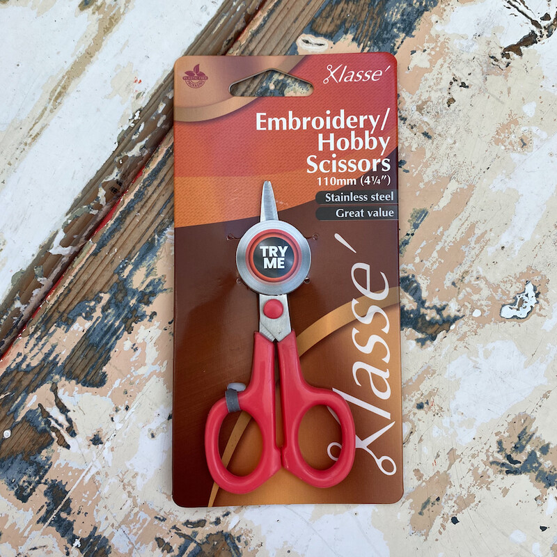 Klasse Embroidery Scissors - 4 1/4&quot; 110mm PINK