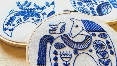 Hook, Line & Tinker - Complete EmbroideryKit