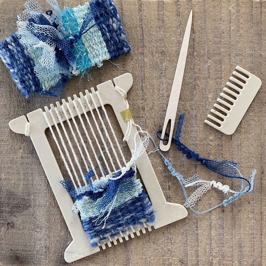 Mini Loom Pokeori kit, Colour: Blue