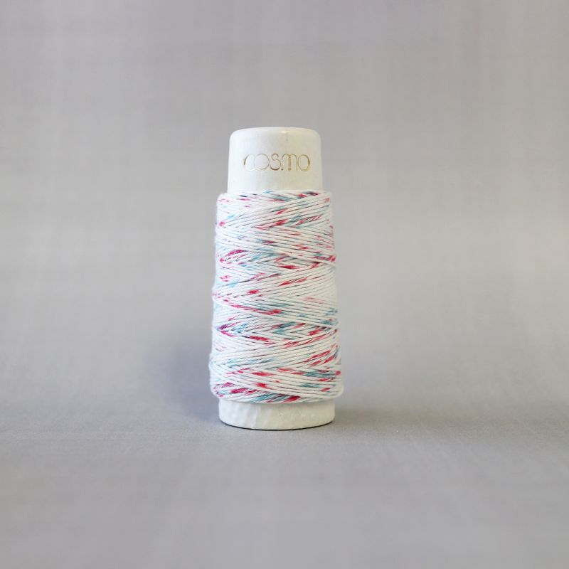 Cosmo Sashiko Thread 30mt Multicolours, Design: 101 Speckle - Everything