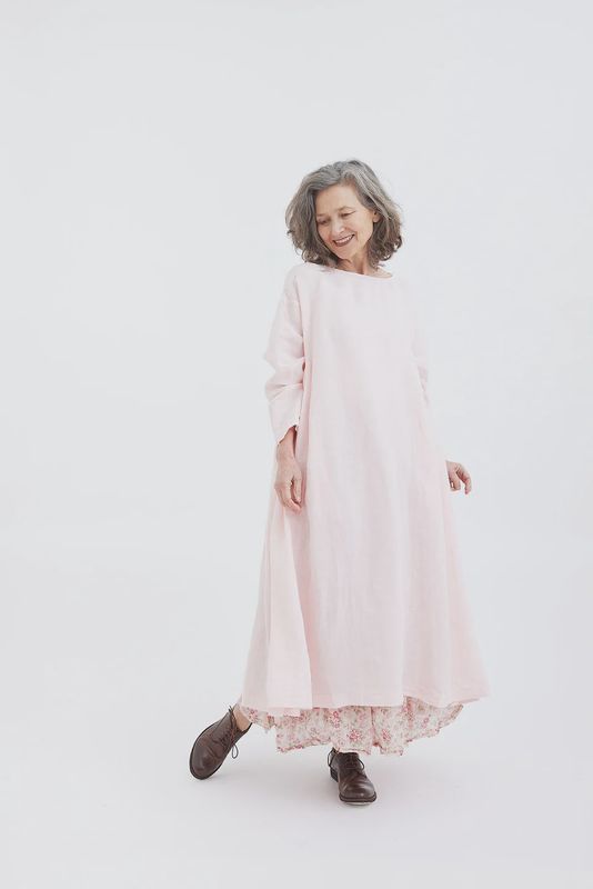 Metta - Olive Dress - Lightweight Linen