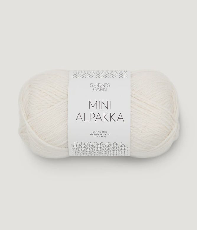 Sandnes Garn Mini Alpakka, Colour: Optisk Hvit 1001