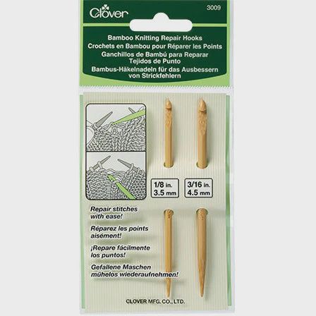 Bamboo Knitting Repair Hooks