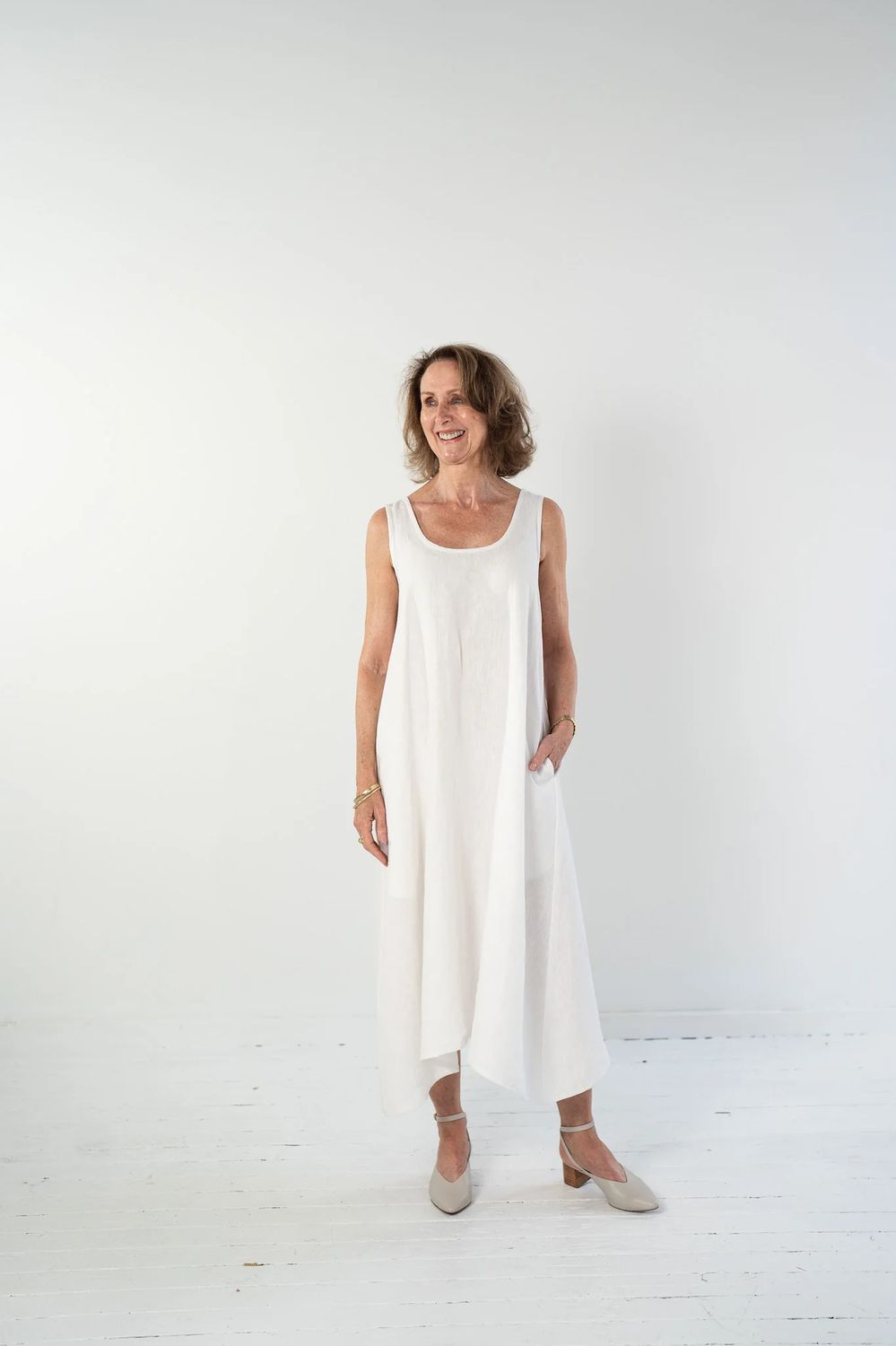 Evas Sunday - Danni Slip Dress - White