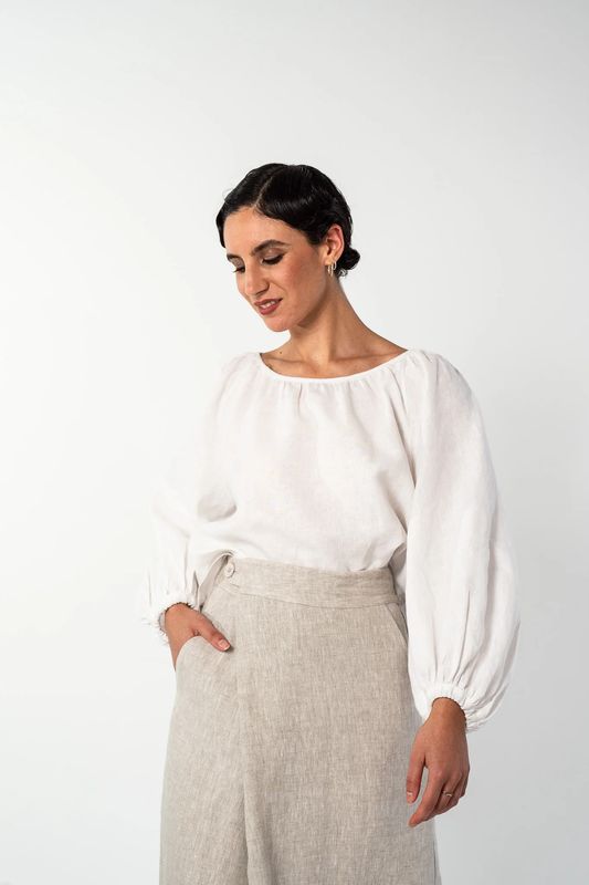 Evas Sunday - Pia Top - White