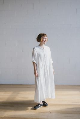 Metta Faye Dress - Light Linen