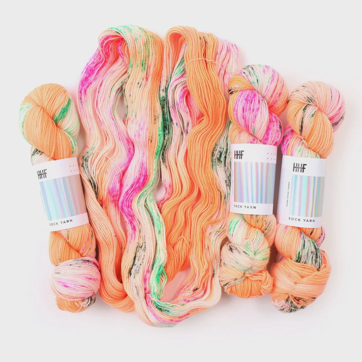 Hedgehog Fibres Sock Yarn, Colour Palette: Anemone
