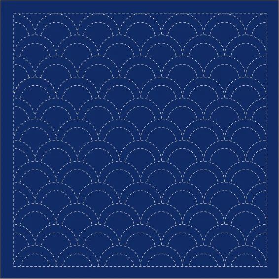 Daruma Sashiko Samplers, Design: 1201 Wave Crest