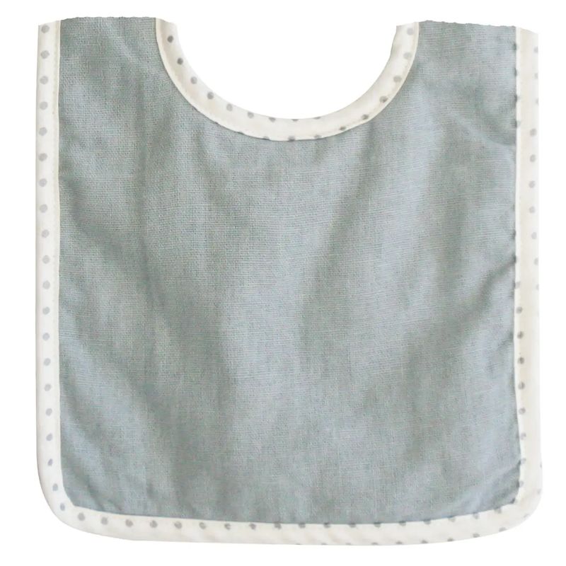 Bobby Bib - Grey Linen