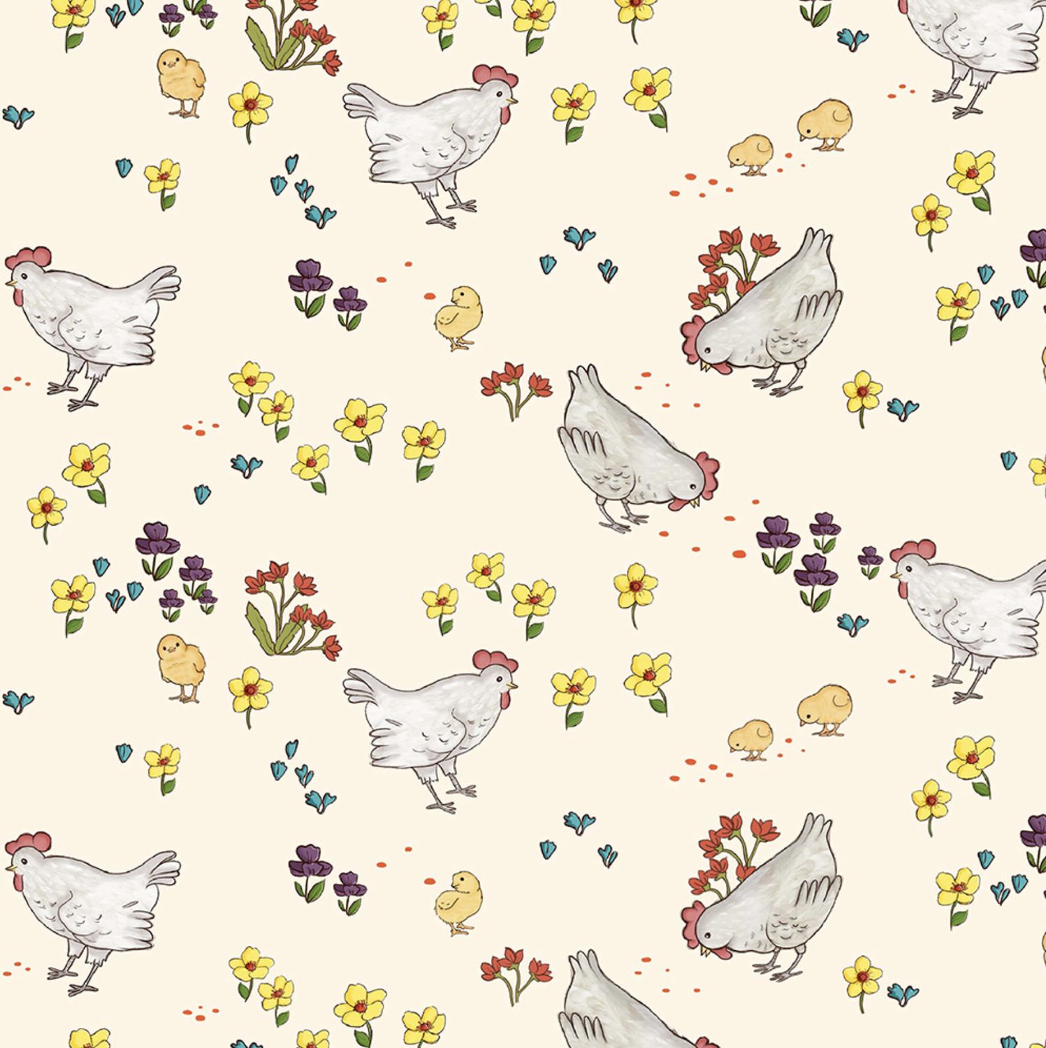 Farm Days - Chicken Farm Cream - 25cm