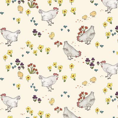Farm Days - Chicken Farm Cream - 25cm