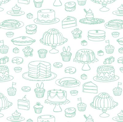 Yummy Scrummy Day - Yummy Patisserie Green - 25cm