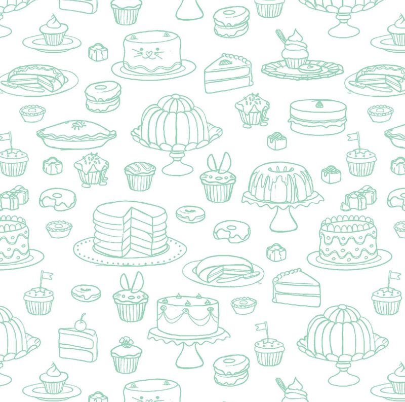 Yummy Scrummy Day - Yummy Patisserie Green - 25cm
