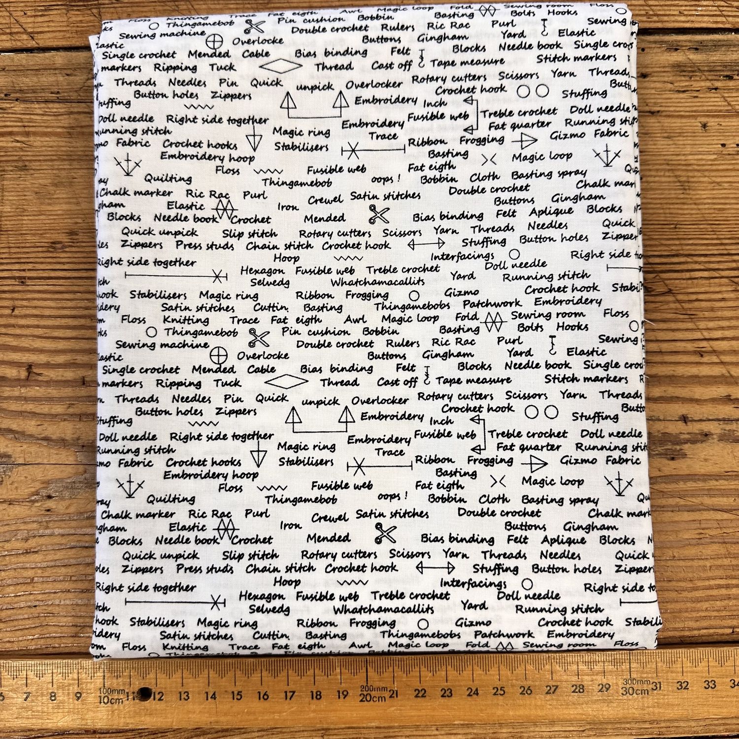 Remnant Cotton - 1.75m Sewing School by Jodie Carleton
