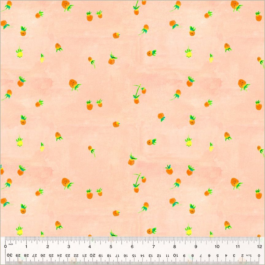 Heather Ross - By Hand - Wild Strawberry - 25cm