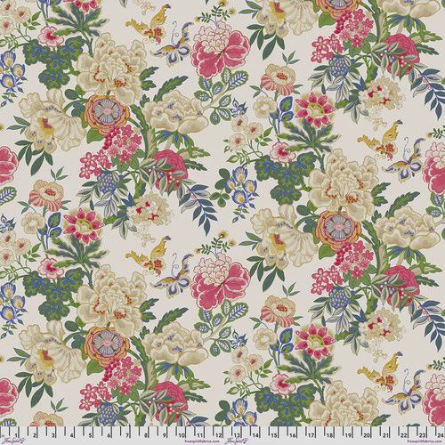 Sanderson - Winter Garden Collection - 25cm, Pattern: Emperor Peony Multi - 25cm (PWSA053.MULTI)